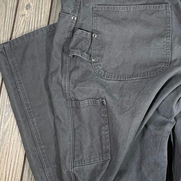 Dickies Men Carpenter Cotton Canvas Workwear Pants Gray Size 38x30 Grunge - Picture 7 of 9